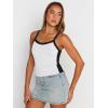 imageTrendy Queen Womens Camisole Tank Tops Sleeveless Racerback Cropped Cami Slim Fitted Tops Casual Summer Outifts 2024White