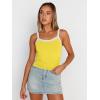 imageTrendy Queen Womens Camisole Tank Tops Sleeveless Racerback Cropped Cami Slim Fitted Tops Casual Summer Outifts 2024Yellow