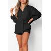 imageTrendy Queen 2 Piece Sets For Women Lounge Wear Pajama Matching Long Sleeve Two Piece Spring Outfits Fashion Tracksuit 2025Black