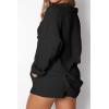 imageTrendy Queen 2 Piece Sets For Women Lounge Wear Pajama Matching Long Sleeve Two Piece Spring Outfits Fashion Tracksuit 2025Black