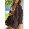 imageTrendy Queen 2 Piece Sets For Women Lounge Wear Pajama Matching Long Sleeve Two Piece Spring Outfits Fashion Tracksuit 2025Brown