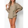 imageTrendy Queen 2 Piece Sets For Women Lounge Wear Pajama Matching Long Sleeve Two Piece Spring Outfits Fashion Tracksuit 2025Coffeegrey