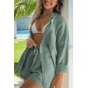 imageTrendy Queen 2 Piece Sets For Women Lounge Wear Pajama Matching Long Sleeve Two Piece Spring Outfits Fashion Tracksuit 2025Green