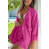 imageTrendy Queen 2 Piece Sets For Women Lounge Wear Pajama Matching Long Sleeve Two Piece Spring Outfits Fashion Tracksuit 2025Hotpink