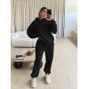 imageTrendy Queen Sweatsuits Women 2 Piece Outfit Two Piece Lounge Sets Hoodies and Sweatpants Fall Fashion Clothes 2025 TracksuitBlack