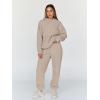 imageTrendy Queen Sweatsuits Women 2 Piece Outfit Two Piece Lounge Sets Hoodies and Sweatpants Fall Fashion Clothes 2025 TracksuitCoffeegrey