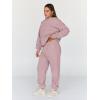 imageTrendy Queen Sweatsuits Women 2 Piece Outfit Two Piece Lounge Sets Hoodies and Sweatpants Fall Fashion Clothes 2025 TracksuitDarkpink