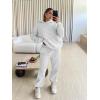 imageTrendy Queen Sweatsuits Women 2 Piece Outfit Two Piece Lounge Sets Hoodies and Sweatpants Fall Fashion Clothes 2025 TracksuitGrey