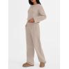 imageTrendy Queen Sweatsuits Women 2 Piece Outfits Lounge Matching Sets Comfy Clothing Two Piece Sweat Set Tracksuits Fashion 2025Coffeegrey