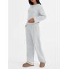 imageTrendy Queen Sweatsuits Women 2 Piece Outfits Lounge Matching Sets Comfy Clothing Two Piece Sweat Set Tracksuits Fashion 2025Grey