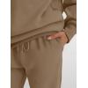 imageTrendy Queen Sweatsuits Women 2 Piece Outfits Two Piece Crewneck Sweatshirts Sets Lounge Fall Sweatpants 2025 TracksuitsCoffee