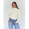 imageTrendy Queen Womens Turtleneck Long Sleeve Shirts Fall Fashion Basic Thermal Underwear Tops Winter Clothes 2025Apricot