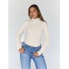 imageTrendy Queen Womens Turtleneck Long Sleeve Shirts Fall Fashion Basic Thermal Underwear Tops Winter Clothes 2025Beige