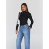 imageTrendy Queen Womens Turtleneck Long Sleeve Shirts Fall Fashion Basic Thermal Underwear Tops Winter Clothes 2025Black