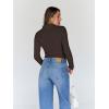 imageTrendy Queen Womens Turtleneck Long Sleeve Shirts Fall Fashion Basic Thermal Underwear Tops Winter Clothes 2025Coffee
