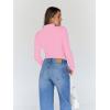imageTrendy Queen Womens Turtleneck Long Sleeve Shirts Fall Fashion Basic Thermal Underwear Tops Winter Clothes 2025Pink