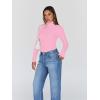 imageTrendy Queen Womens Turtleneck Long Sleeve Shirts Fall Fashion Basic Thermal Underwear Tops Winter Clothes 2025Pink