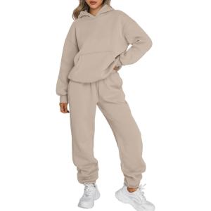 imageTrendy Queen Sweatsuits Women 2 Piece Outfit Two Piece Lounge Sets Hoodies and Sweatpants Fall Fashion Clothes 2025 TracksuitCoffeegrey