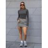 imageTrendy Queen Womens Boat Neck Tops Long Sleeve Shirts Casual Fitted Tee Shirts Solid Color Fall Basic ClothesGray