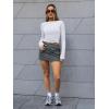 imageTrendy Queen Womens Boat Neck Tops Long Sleeve Shirts Casual Fitted Tee Shirts Solid Color Fall Basic ClothesWhite