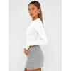 imageTrendy Queen Womens Long Sleeve Crop Tops Basic Slim Fitted Shirts Casual Fashion 2025 Going Out Y2k Tops Teen Girl ClothesWhite