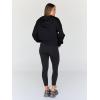 imageTrendy Queen Hoodies for Women Full Zip Up Cropped Sweatshirts Jackets Casual Comfy Gym Tops Fall Outfits Winter Clothes 2024Black