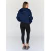 imageTrendy Queen Hoodies for Women Full Zip Up Cropped Sweatshirts Jackets Casual Comfy Gym Tops Fall Outfits Winter Clothes 2024Navy