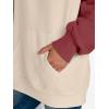 imageTrendy Queen Oversized Hoodies for Women Pullover Fleece Fall Sweatshirts Fashion Y2K Outfits Clothes 2025Apricot Winered