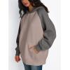 imageTrendy Queen Oversized Hoodies for Women Pullover Fleece Fall Sweatshirts Fashion Y2K Outfits Clothes 2025Coffeegrey Darkgrey