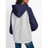 imageTrendy Queen Oversized Hoodies for Women Pullover Fleece Fall Sweatshirts Fashion Y2K Outfits Clothes 2025Grey Navy