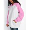 imageTrendy Queen Oversized Hoodies for Women Pullover Fleece Fall Sweatshirts Fashion Y2K Outfits Clothes 2025White Pink