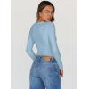 imageTrendy Queen Womens Going Out Tops Long Sleeve Top Trendy Cute Shirt Y2k Clothing Fall Fashion Clothes 2025Babyblue