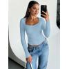 imageTrendy Queen Womens Going Out Tops Long Sleeve Top Trendy Cute Shirt Y2k Clothing Fall Fashion Clothes 2025Babyblue