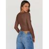 imageTrendy Queen Womens Going Out Tops Long Sleeve Top Trendy Cute Shirt Y2k Clothing Fall Fashion Clothes 2025Brown
