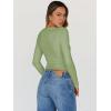 imageTrendy Queen Womens Going Out Tops Long Sleeve Top Trendy Cute Shirt Y2k Clothing Fall Fashion Clothes 2025Fruit Green