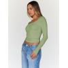 imageTrendy Queen Womens Going Out Tops Long Sleeve Top Trendy Cute Shirt Y2k Clothing Fall Fashion Clothes 2025Fruit Green