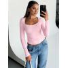imageTrendy Queen Womens Going Out Tops Long Sleeve Top Trendy Cute Shirt Y2k Clothing Fall Fashion Clothes 2025Pink