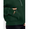 imageTrendy Queen Womens Hoodies Quarter Zip Pullover Oversized Sweatshirts Half Zip Pullover With Pockets Fall ClothesDarkgreen