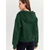imageTrendy Queen Womens Hoodies Quarter Zip Pullover Oversized Sweatshirts Half Zip Pullover With Pockets Fall ClothesDarkgreen