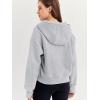 imageTrendy Queen Womens Hoodies Quarter Zip Pullover Oversized Sweatshirts Half Zip Pullover With Pockets Fall ClothesGrey