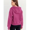 imageTrendy Queen Womens Hoodies Quarter Zip Pullover Oversized Sweatshirts Half Zip Pullover With Pockets Fall ClothesHotpink