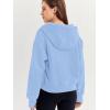 imageTrendy Queen Womens Hoodies Quarter Zip Pullover Oversized Sweatshirts Half Zip Pullover With Pockets Fall ClothesLightblue