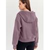 imageTrendy Queen Womens Hoodies Quarter Zip Pullover Oversized Sweatshirts Half Zip Pullover With Pockets Fall ClothesNutmeg