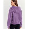 imageTrendy Queen Womens Hoodies Quarter Zip Pullover Oversized Sweatshirts Half Zip Pullover With Pockets Fall ClothesPurple