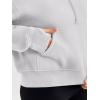 imageTrendy Queen Womens Hoodies Quarter Zip Pullover Oversized Sweatshirts Half Zip Pullover With Pockets Fall ClothesWhite