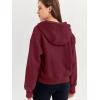imageTrendy Queen Womens Hoodies Quarter Zip Pullover Oversized Sweatshirts Half Zip Pullover With Pockets Fall ClothesWinered