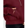 imageTrendy Queen Womens Hoodies Quarter Zip Pullover Oversized Sweatshirts Half Zip Pullover With Pockets Fall ClothesWinered