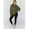 imageTrendy Queen Womens Oversized Hoodies Fleece Hooded Sweatshirts Casual Pullover Fall Winter Outfits Long Sleeve Tops 2025Armygreen