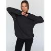imageTrendy Queen Womens Oversized Hoodies Fleece Hooded Sweatshirts Casual Pullover Fall Winter Outfits Long Sleeve Tops 2025Black