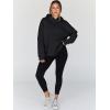 imageTrendy Queen Womens Oversized Hoodies Fleece Hooded Sweatshirts Casual Pullover Fall Winter Outfits Long Sleeve Tops 2025Black